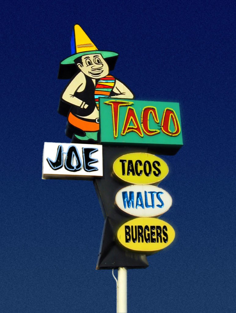 retro neon sign