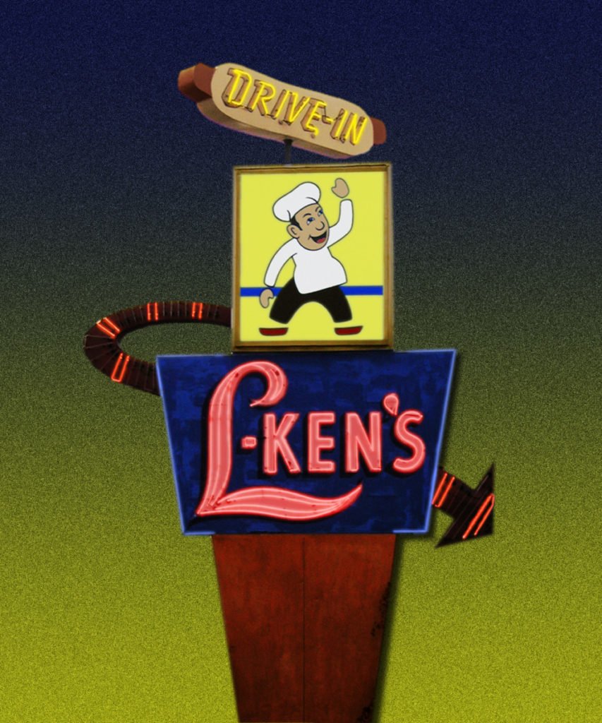 retro neon sign