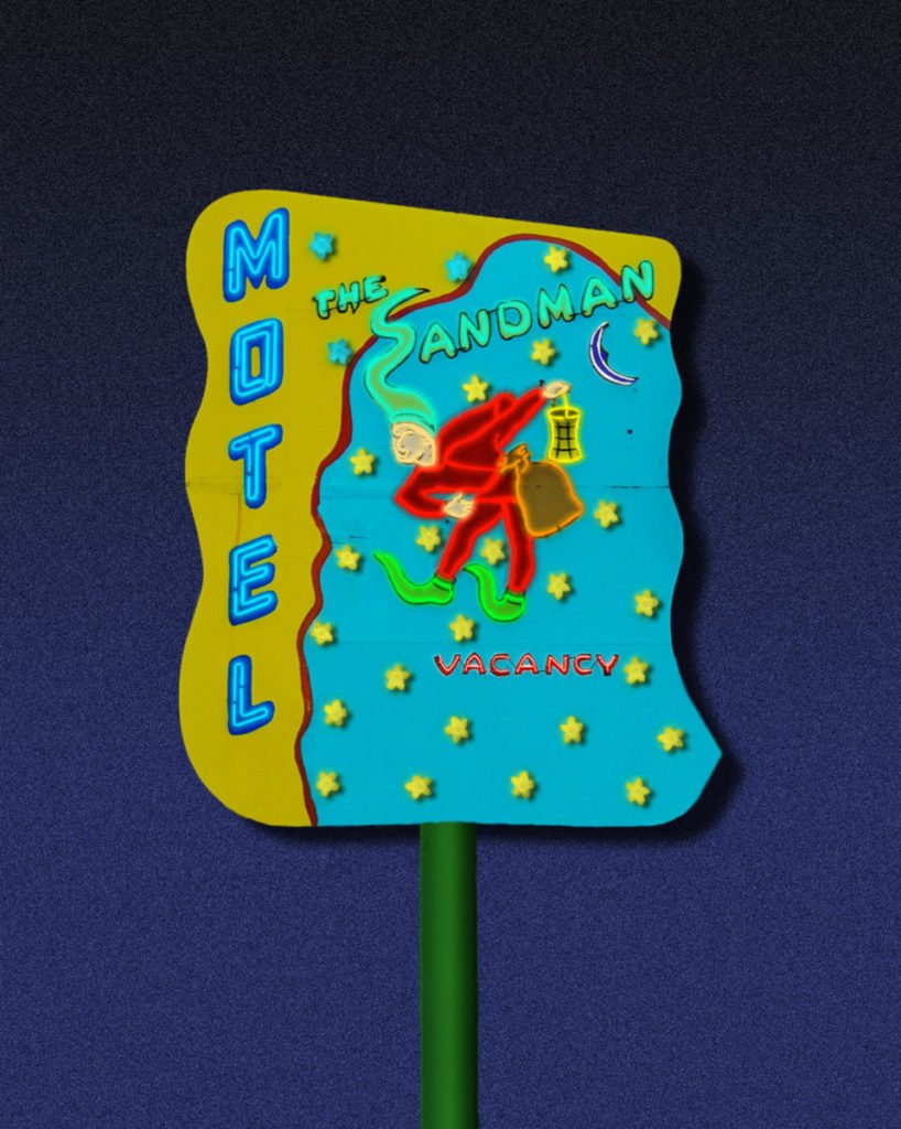 retro neon sign