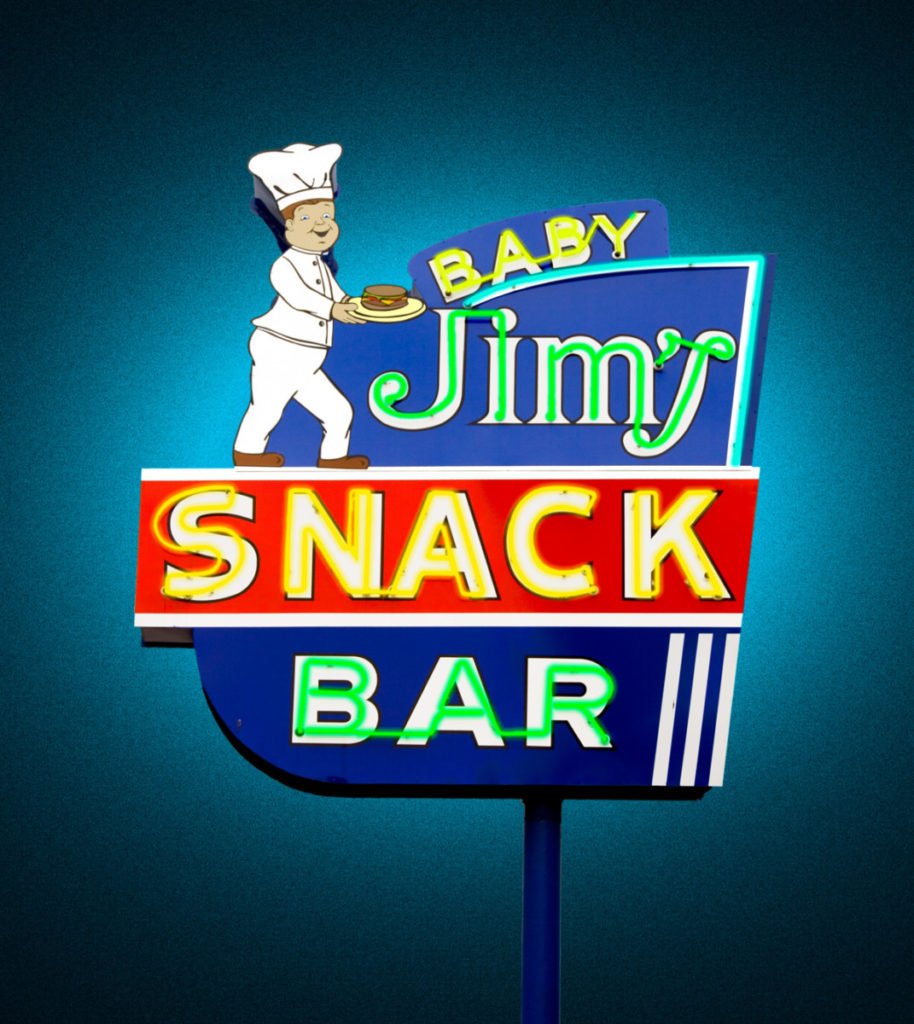 retro neon sign