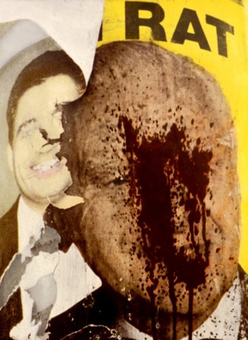 hand painted photographic collage