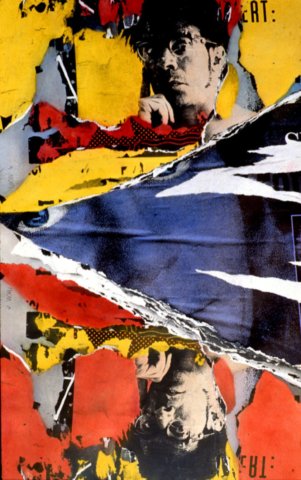 hand painted photographic collage
