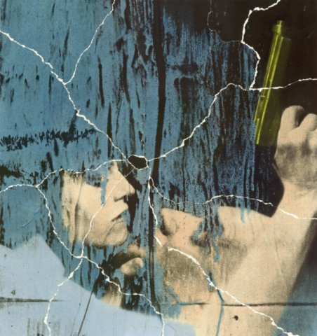 hand painted photographic collage