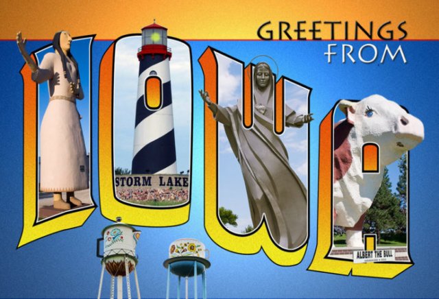 retro travel post card