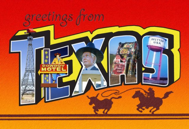 retro travel post card