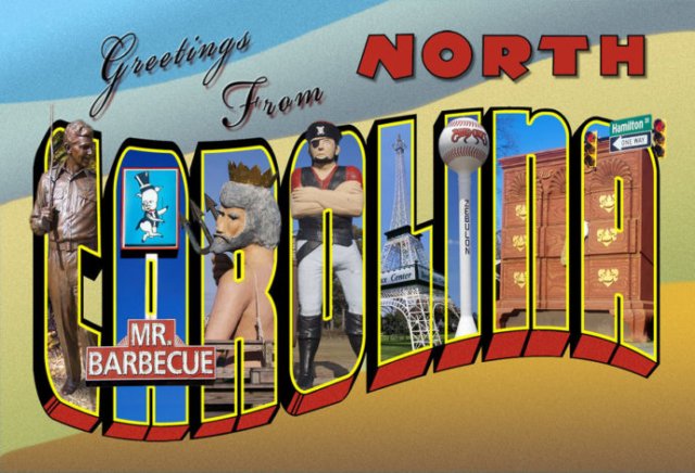 retro travel post card
